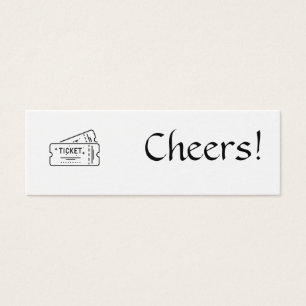 Cartes De Visite Billet boisson - Profitez d'une boisson gratuite s