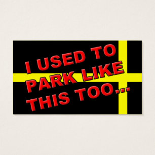 Cartes De Visite Billet de faux stationnement Drôle Violation amusa