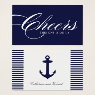Cartes De Visite Billets de boisson nautique - Pack de 100
