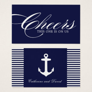 Cartes De Visite Billets de boisson nautique - Pack de 100