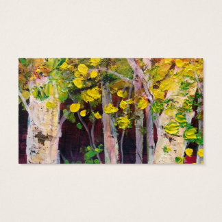Cartes De Visite Birch Trees