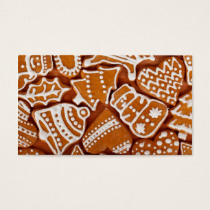 Cartes De Visite Biscuits en pain d'épices de Noël