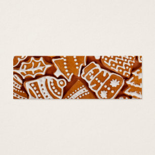 Cartes De Visite Biscuits en pain d'épices de Noël