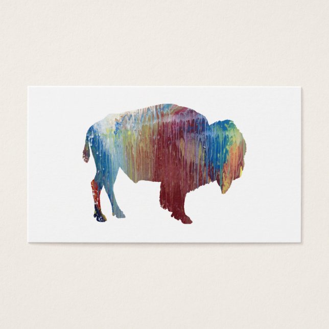 Cartes De Visite Bison art (Devant)