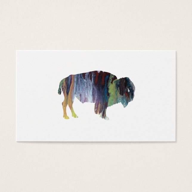 Cartes De Visite Bison art (Devant)