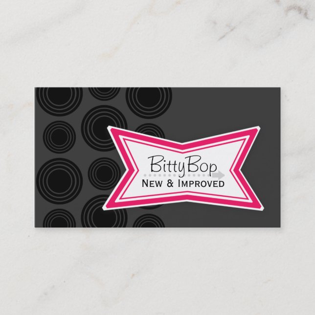 Cartes de visite BittyBop nouveaux et améliorés (Devant)
