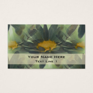 Cartes De Visite Black Daisies Floral Art