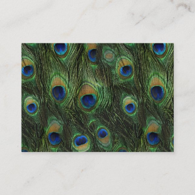Cartes de visite Black Peacock (Devant)