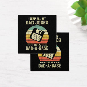 Cartes De Visite Blagues drôles de papa pour hommes dans dad-a-Base