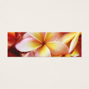 Cartes De Visite Blanc customisé par fleur d'Hawaï de Frangipani de