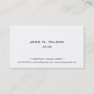 Cartes de visite blanches simples et ordinaires.