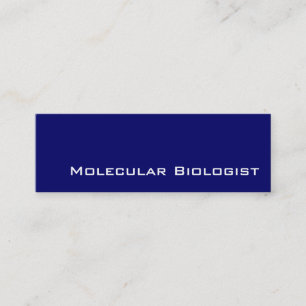 Cartes de visite blancs de biologiste moléculaire