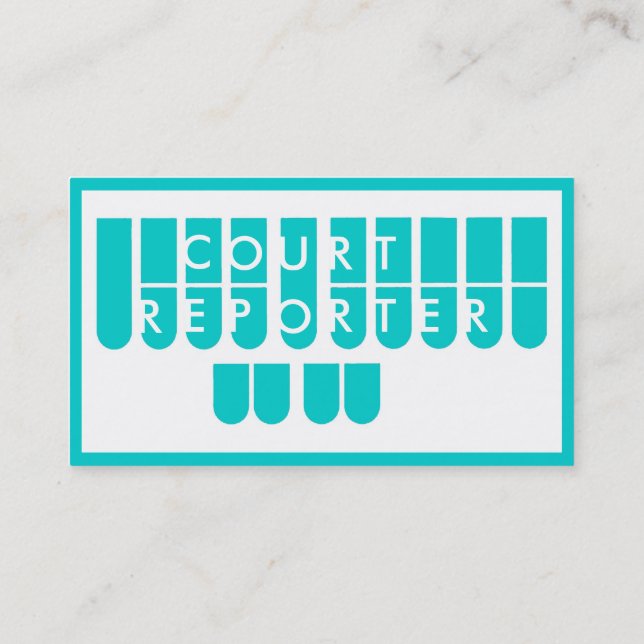 Cartes de visite blancs turquoises de coutume de (Dos)