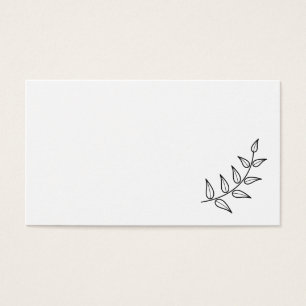 Cartes De Visite Blank Rustic Laurels