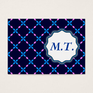 Cartes De Visite Blau rosa Bayrisch