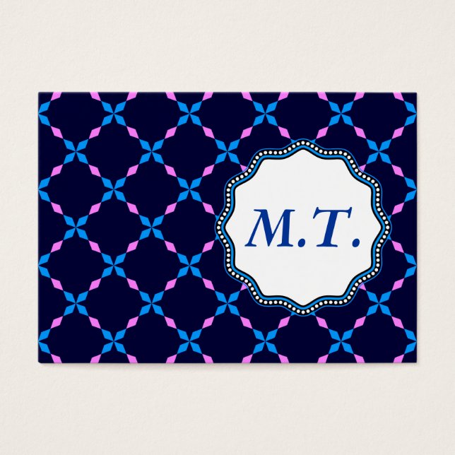 Cartes De Visite Blau rosa Bayrisch (Devant)