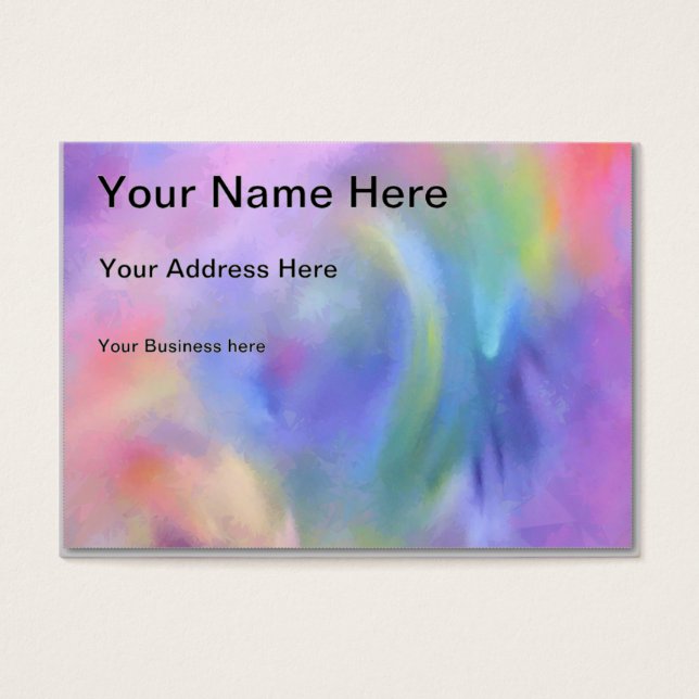 Cartes De Visite Blend arc-en-ciel joyeux Abstrait (Devant)