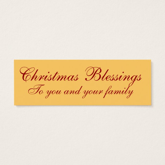 Cartes De Visite Blessures de Noël personnalisées LOVE Note (Dos)