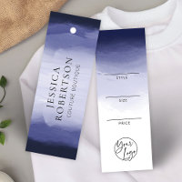 Bleu de marine Aquarelle prix de vêtements Étiquet
