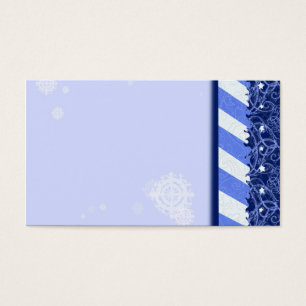 Cartes De Visite Bleu d'hiver