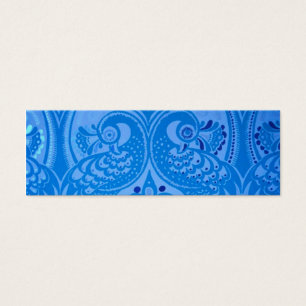 Cartes De Visite Bleu Oriental Peacock Birds