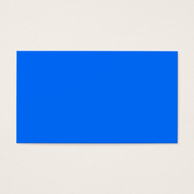 Cartes De Visite BLEU solide (Devant)