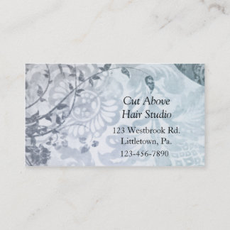 Cartes de visite bleus de Paisley d'ardoise