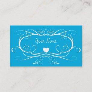 Cartes de visite bleus de remous