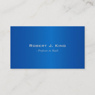 cartes de visite bleus simples et élégants