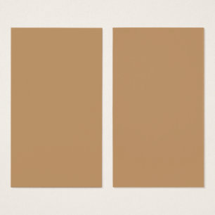 Cartes De Visite Bloc de couleur pêche et bronzée Conception de m