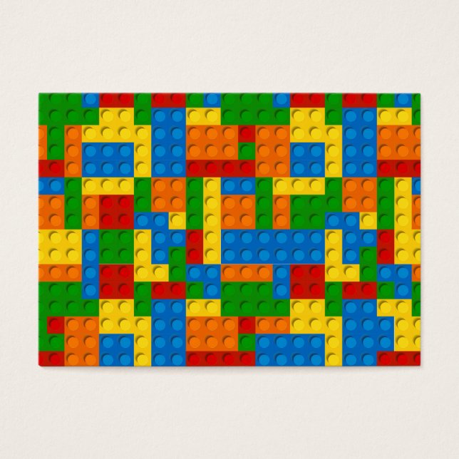 Cartes De Visite blocs en plastique coloré (Devant)