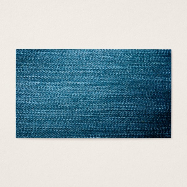 Cartes De Visite Blue Denim Jeans Texture pour Arrière - plan (Devant)