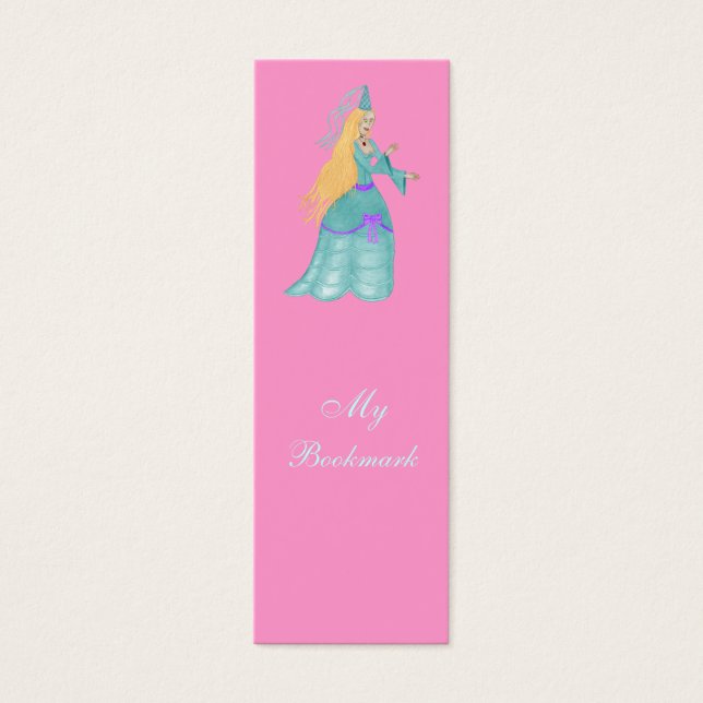Cartes De Visite Blue Fairytale Princess (Mini-Signet) (Devant)