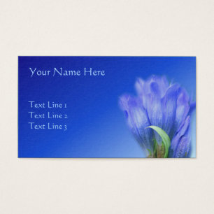 Cartes De Visite Blue Gentian Flower Nature