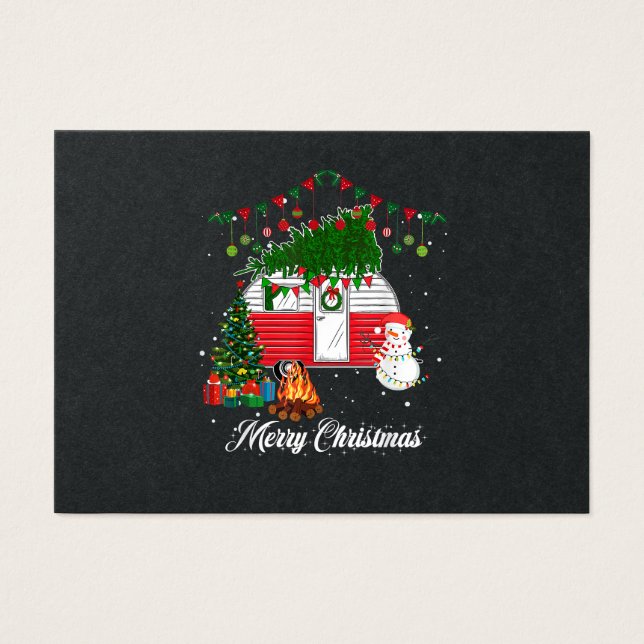 Cartes De Visite Blue Heeler avec pull de Noël - Joyeux Noël (Devant)
