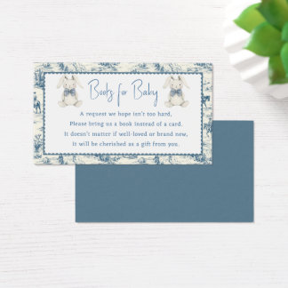 Cartes De Visite Blue Jean Denim Books For Baby Boy Enclosure Card