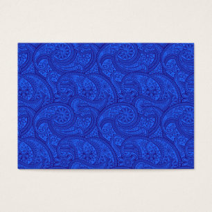 Cartes De Visite Blue Paisley