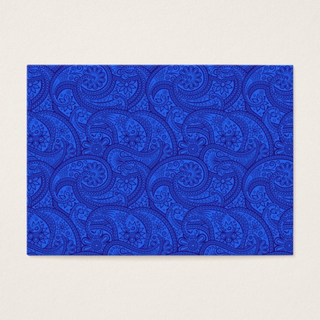 Cartes De Visite Blue Paisley (Devant)