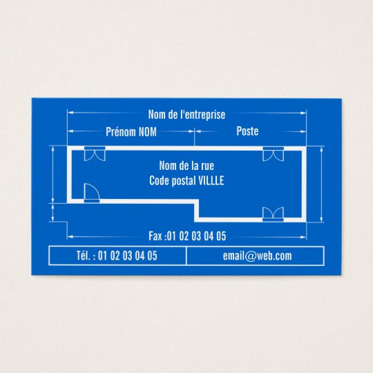 Cartes De Visite blueprint