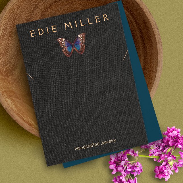 Cartes De Visite Boho Butterfly Necklace Bracelet Display Card (Créateur téléchargé)