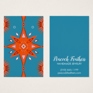 Cartes De Visite Boho Stars Écouter Collier Bijoux Display Card