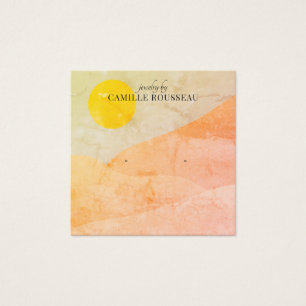Cartes De Visite Boho Terracotta Abstract Desert Jewelry 