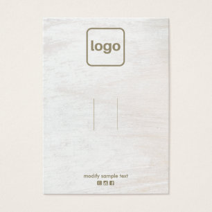 Cartes De Visite Bois Ajouter logo Accessoire de cheveux ou de bijo