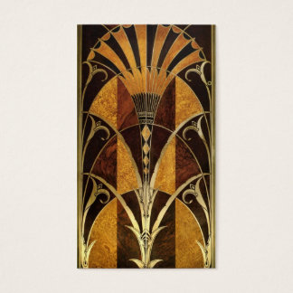 Cartes De Visite Bois Burl Art Déco