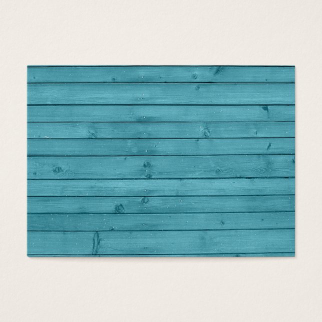 Cartes De Visite Bois Turquoise rustique (Devant)