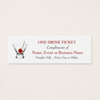 Boissons Gratuites Billet Bar Événements Spéciaux