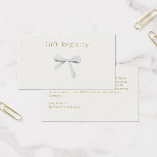 Cartes De Visite Boîtier du Registre Mariage de ruban tendance