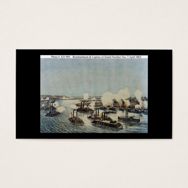 Cartes De Visite Bombardement et capture de l'île numéro dix (Devant)