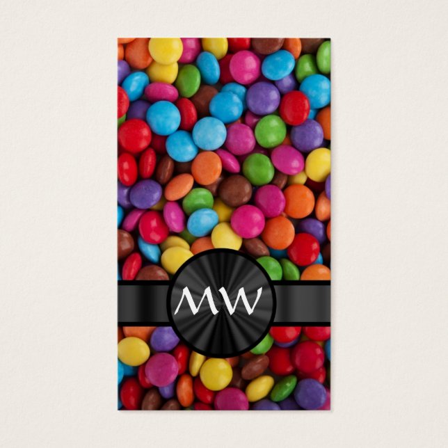 Cartes De Visite Bonbons multichromes (Devant)