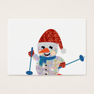 Cartes De Visite bonhomme de neige de noël